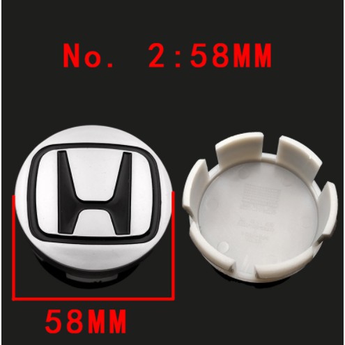 Nắp đậy trục bánh xe 58 62 69mm họa tiết logo trang trí cho Honda City Accord Crv Fit Hrv Odyssey crosstour