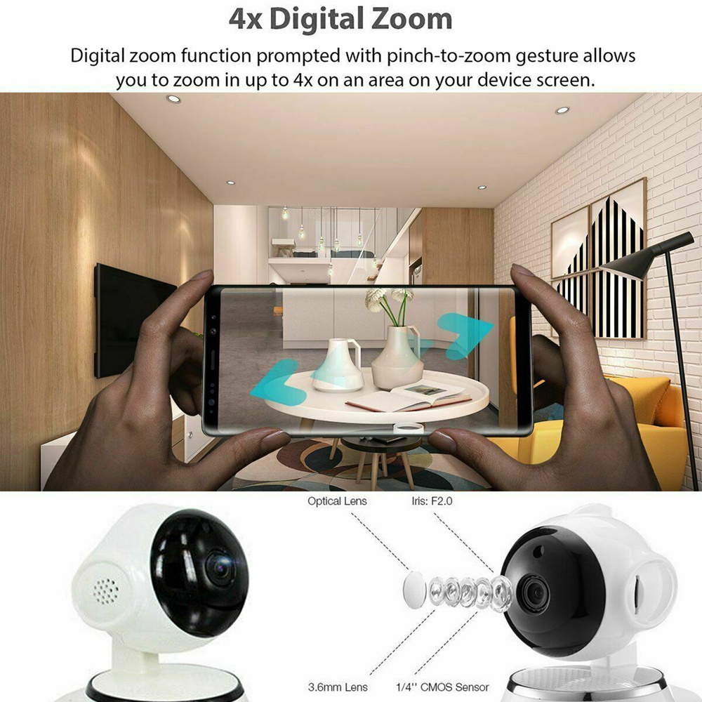 Camera an ninh không dây kết nối wifi HD 1080P thông minh