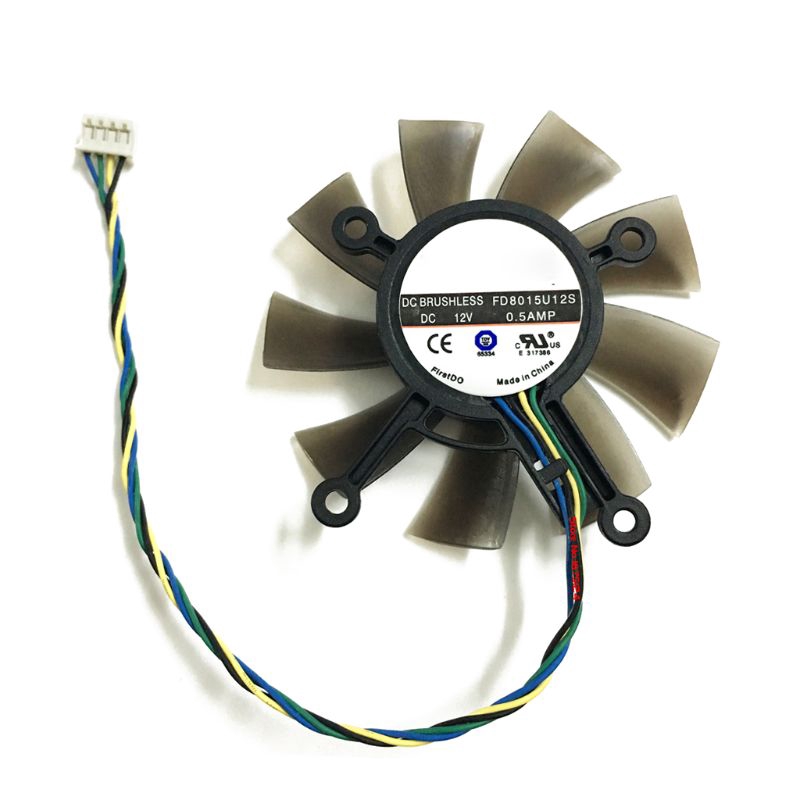 Quạt tản nhiệt 75mm Fd8015U12S Dc12V 0.5amp 4pin chuyên dùng cho máy tính Asus Gtx 560