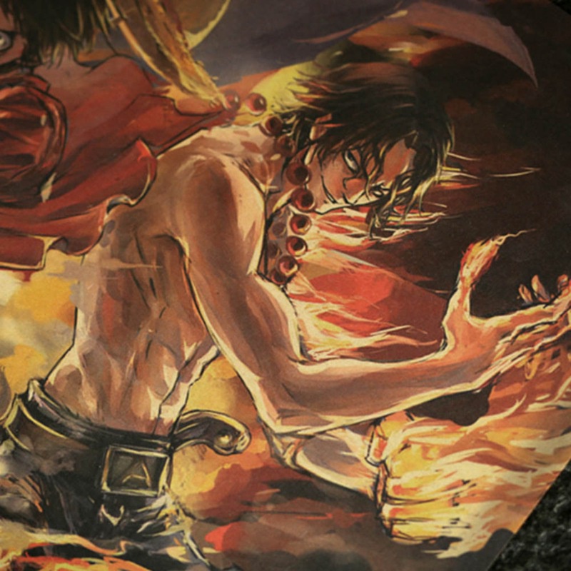 Giấy dán tường hoạt hình One Piece 3D