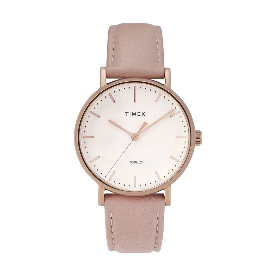 Đồng hồ Nữ Timex Fairfield 37mm - TW2T31900 Dây Da - Chính Hãng