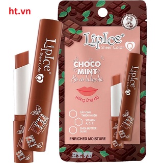 Son Dưỡng Lipice Sheer Color Q 2.4g Choco Mint Hương Socola Bạc Hà Chính Hãng.