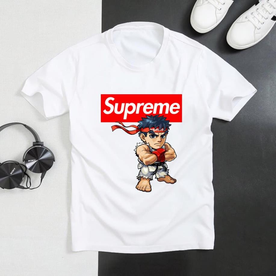 SALE- ÁO thun unisex in hình SUPREME đẹp màu trắng AT044 -HOT