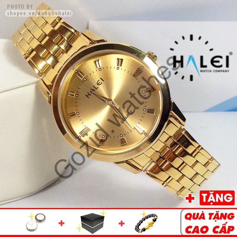 Đồng hồ nam Halei 8686 Gold sang trọng lịch lãm thời trang đẳng cấp -Gozid.watches