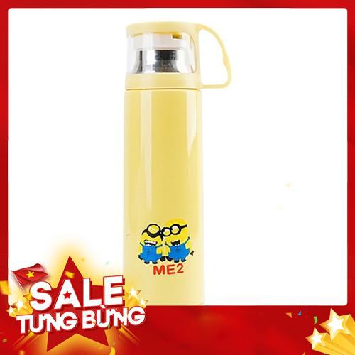 Bình giữ nhiệt hình inox 2 lớp cao cấp 500ml ( Minion )