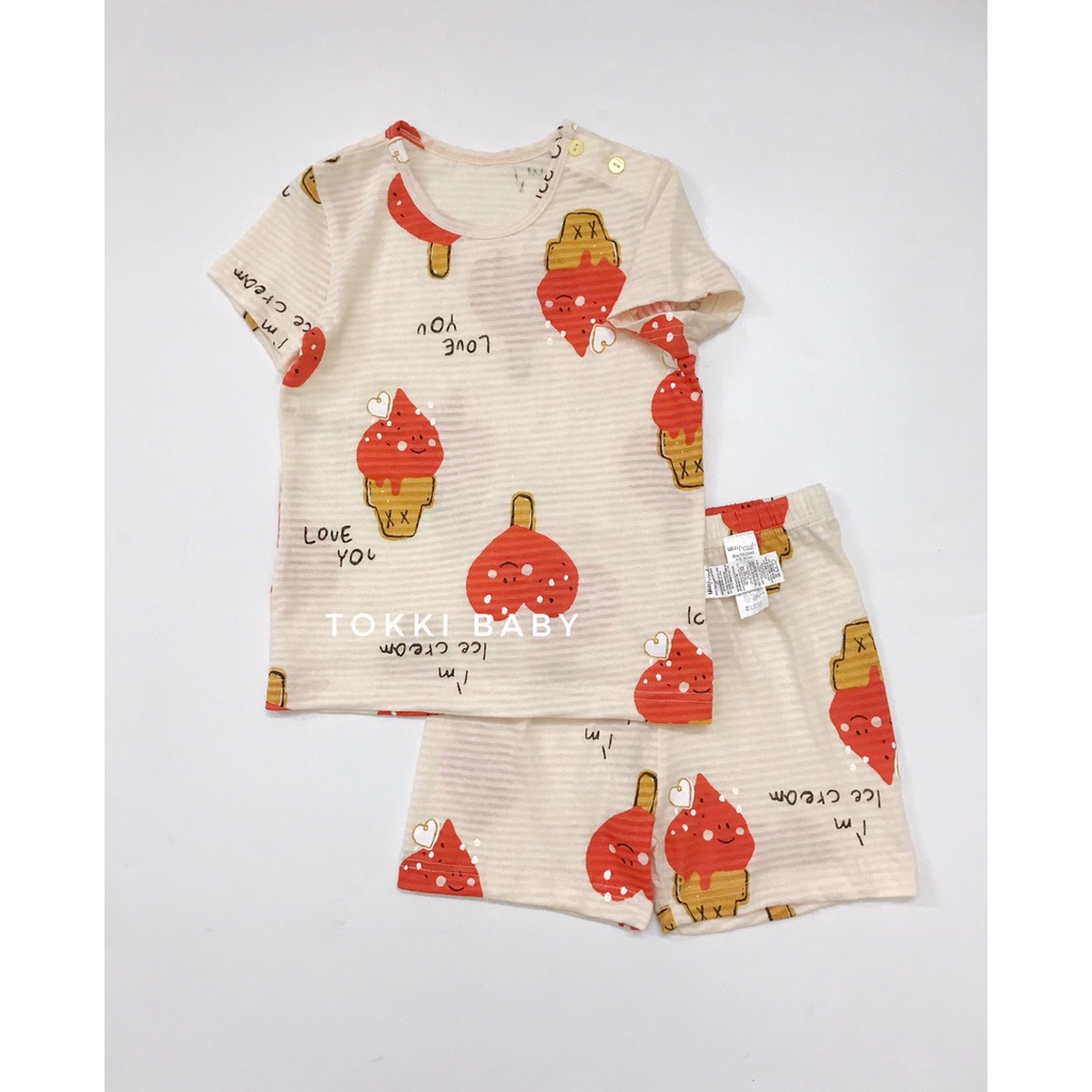 Bộ cotton giấy UniFriend xuất dư cho bé gái BUF007