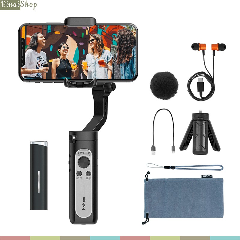 Hohem ISteady X Vlogger Kit - Gimbal Chống Rung Tích Hợp Micro Không Dây Cho Smartphone | BigBuy360 - bigbuy360.vn