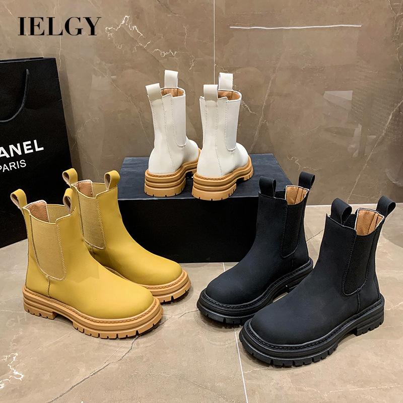 Giày Bốt martin Đế Dày Chống Mòn Phong Cách Anh Quốc Cá Tính Cho Nữ