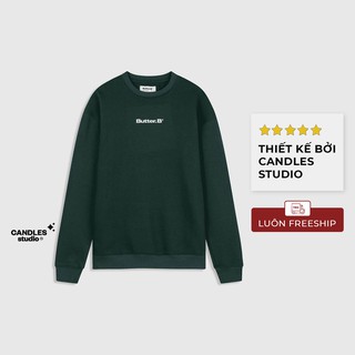 Áo nỉ sweater California màu xanh cổ vịt