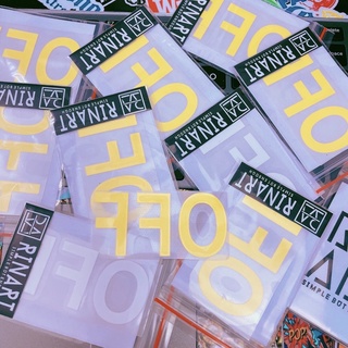 Decal CHỮ OFF phản chiếu selfie qua gương Logo Sticker Patch in áo ủi trực tiếp lên vải