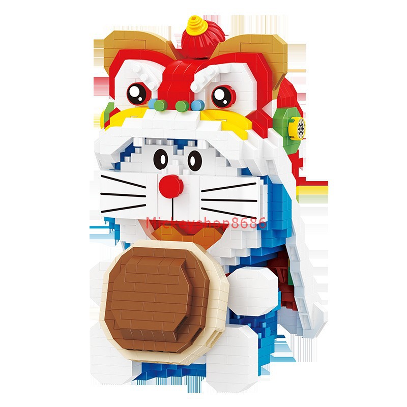 Xếp hình Doremon Kỳ Lân  nanoblocks nano block Doremon Lắp Ghép Doremon Kỳ Lân