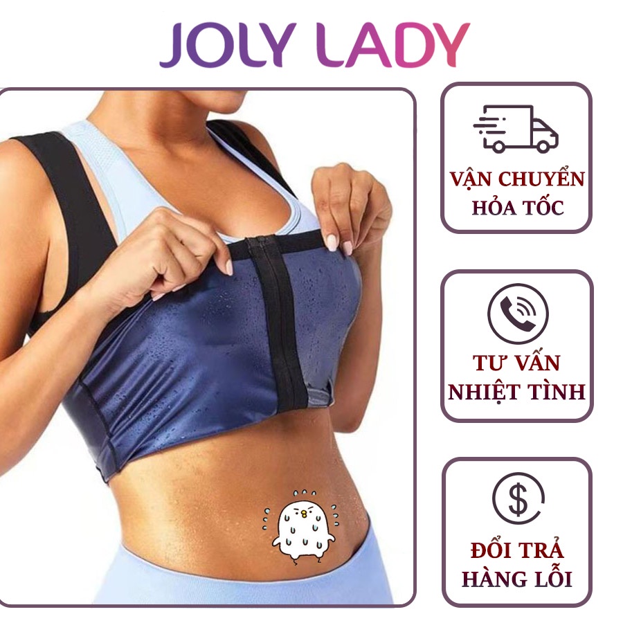 Áo Sinh Nhiệt Tráng Nano Bạc Định Hình Vóc Dáng, Áo Đốt Mỡ Giúp Tan Mỡ Vùng Bụng Joly Lady