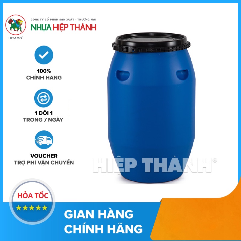 THÙNG PHUY NHỰA 120L - HIỆP THÀNH- ĐỰNG NƯỚC SẠCH ( PHUY MỚI )
