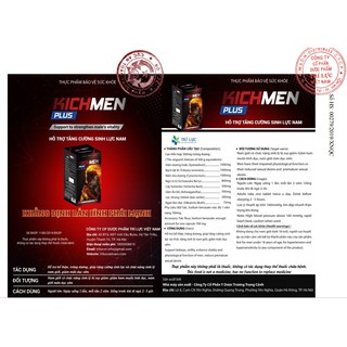 🔹 KICHMEN PLUS - KICHMEN 1h [Sinh Lý Phái Mạnh]
