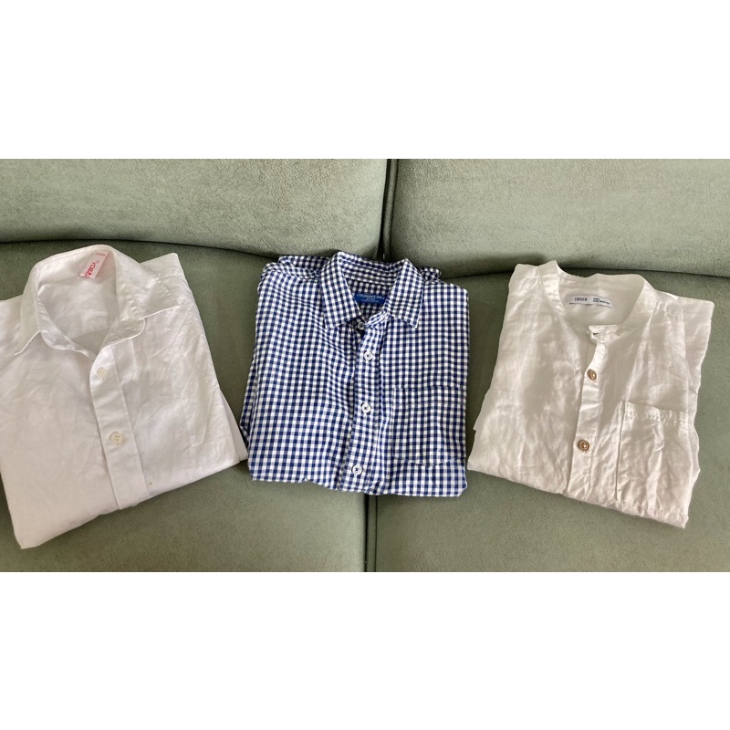 Áo sơ mi nhiều màu cho bé trai 9-12tuổi H&M,canifa