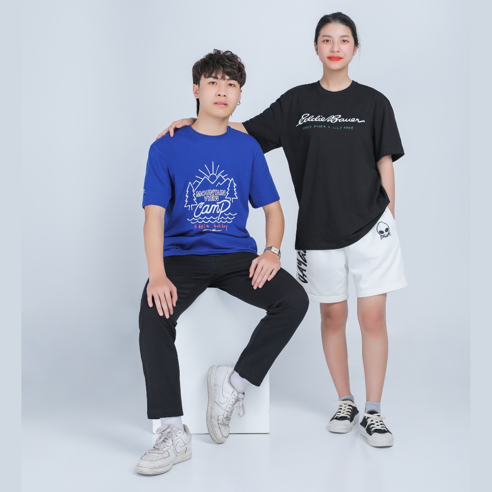 Áo thun Basic Eddie Bauer Hàn Quốc vải cotton 100% thoáng mát mềm mịn - NEVADA