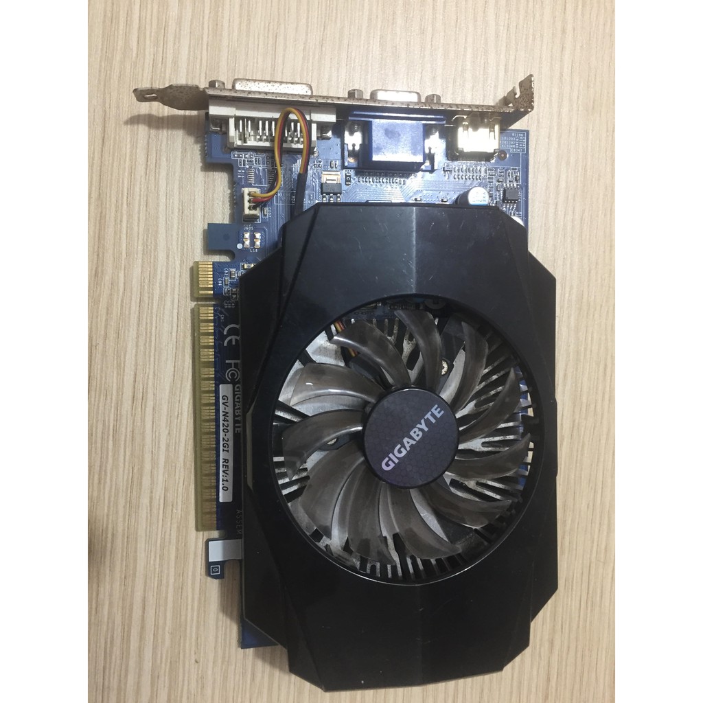 Bán Card màn hình VGA Giga N420 cũ giá rẻ (sức mạnh gần tương đương gt630, gt730)