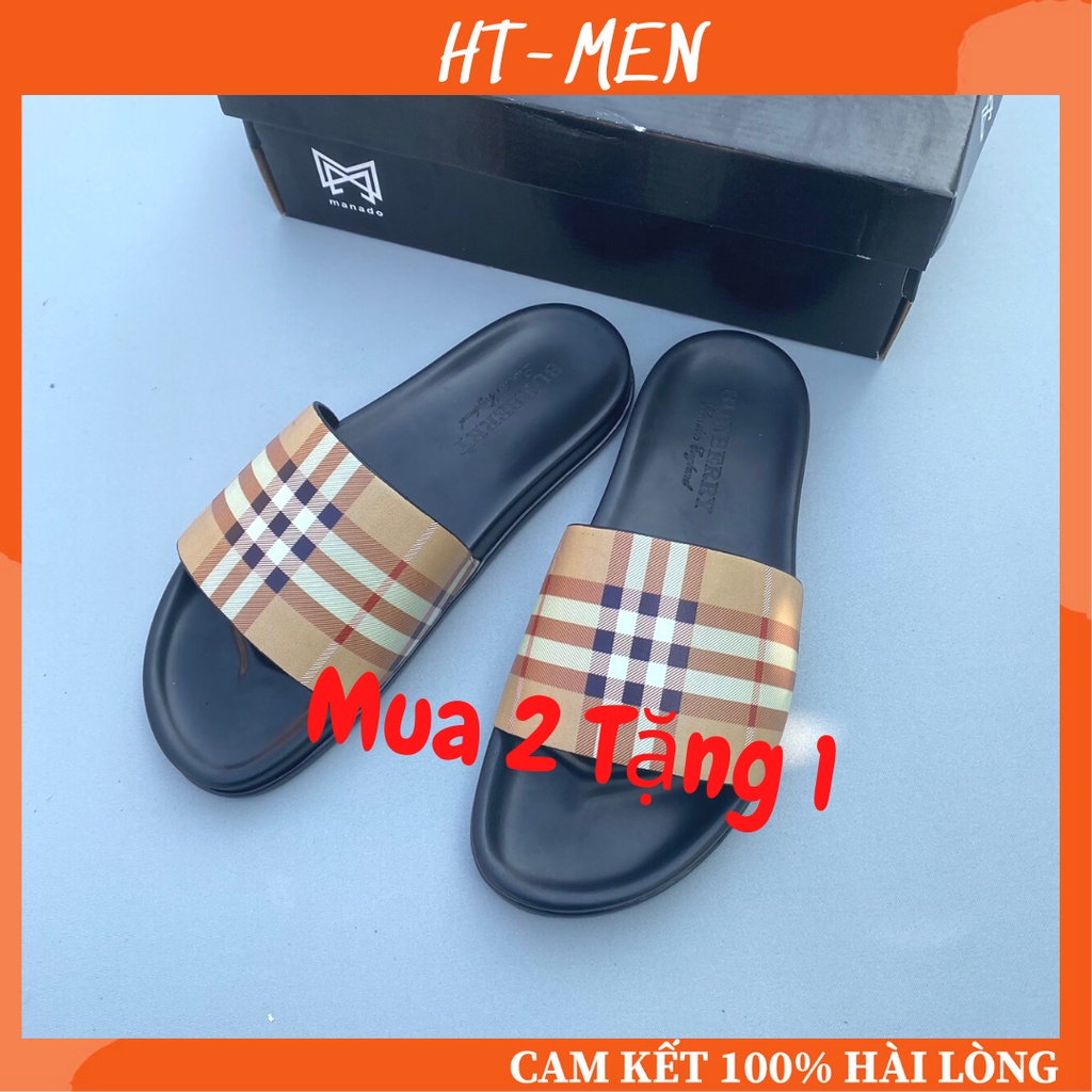 Dép Thời Trang Quai Ngang Nam Đế Cao 1.5 Cm Mang Êm Chân Full Box