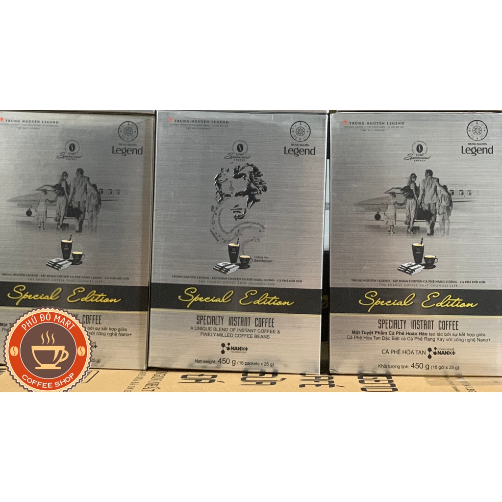 Cà Phê Sữa Hòa Tan Legend Special Edition Trung Nguyên - Hộp 18 Gói