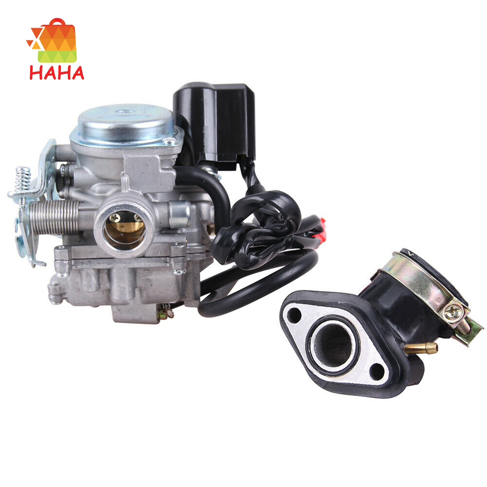 Bộ Chế Hòa Khí 50CC Cho Xe Tay Ga Kèm Ống Dẫn Nạp Khí