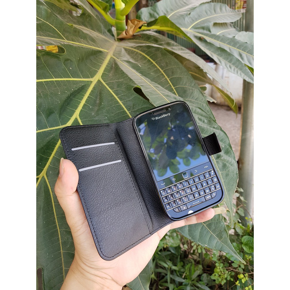 Bao da cầm tay máy Blackberry Q20 - Classic (dạng gấp sổ / chất liệu da công nghiệp)