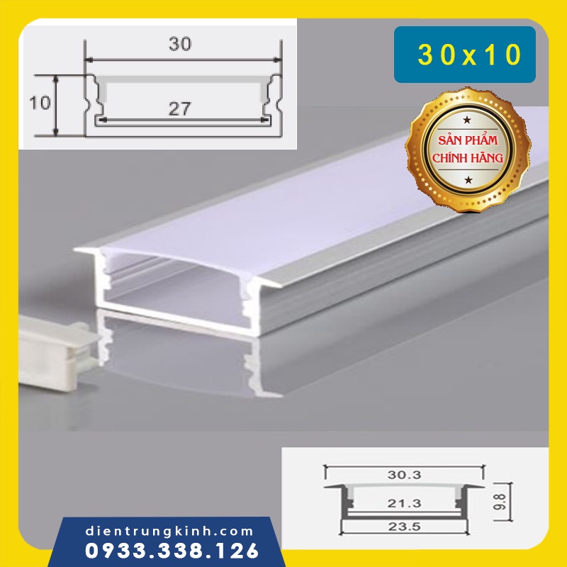 Thanh Nhôm Định Hình Led 3010A cao cấp huyen dùng cho thiết kế trang trí nội thất