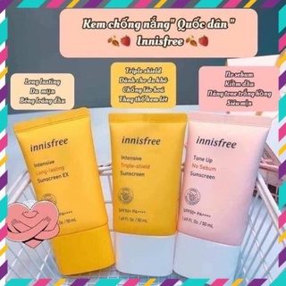 Kem chống nắng nâng tone trắng da Innisfree các loại - mẫu mới 2020 - mẫu cũ 2019 !