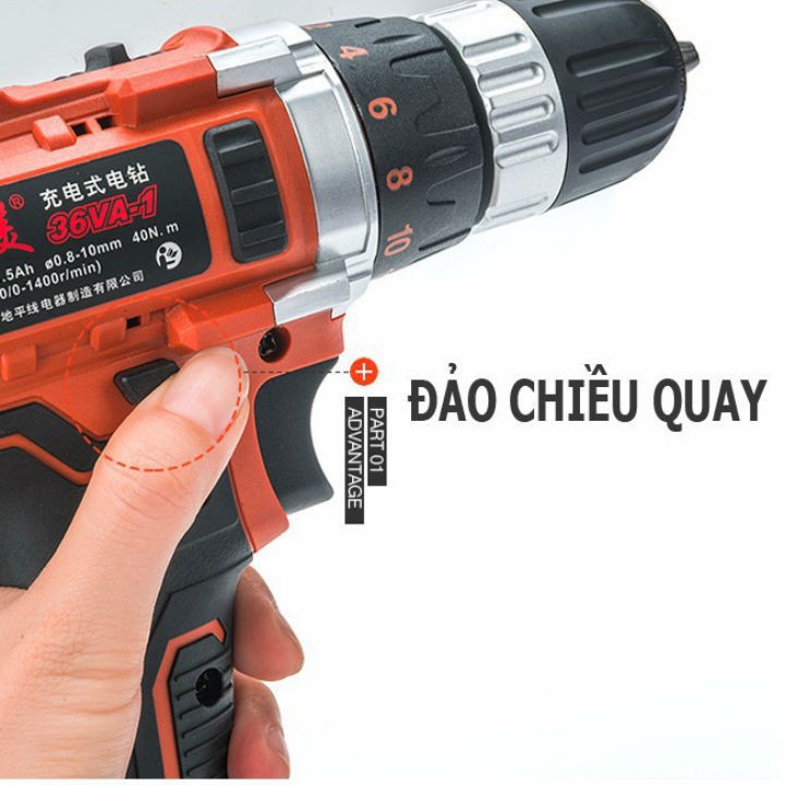 máy khoan pin 36va -2pin