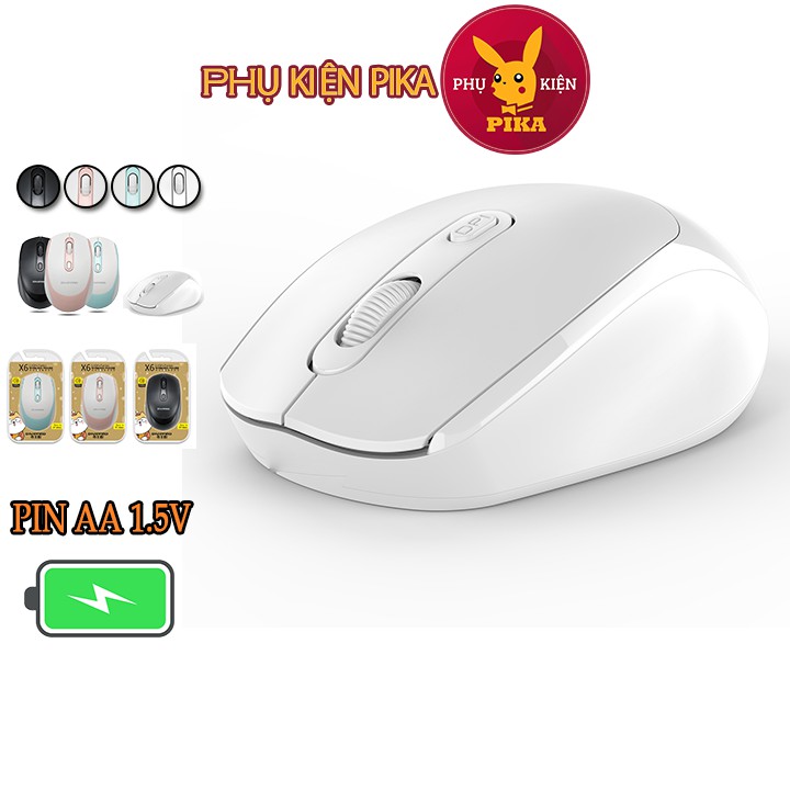 Chuột không dây thời trang Divipard X6 DPI 800/1200/1600DPI - chuột click êm, giảm tiếng ồn bảo hành 3 tháng