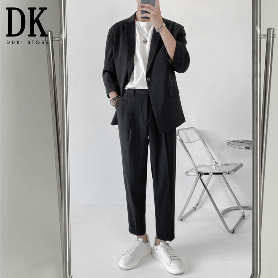 Áo khoác blazer nam ,áo vest nam balzer nam tay lật phong cách Hàn Quốc LZB0013 - DUKI STORE