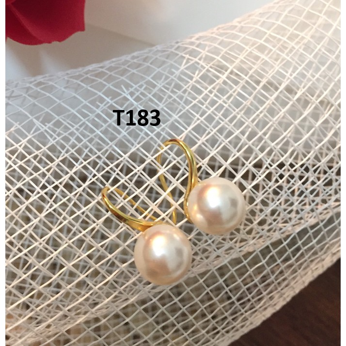 Bông Tai Nữ Ngọc, Khuyên ngọc đẹp T183 NaMoo Jewelry