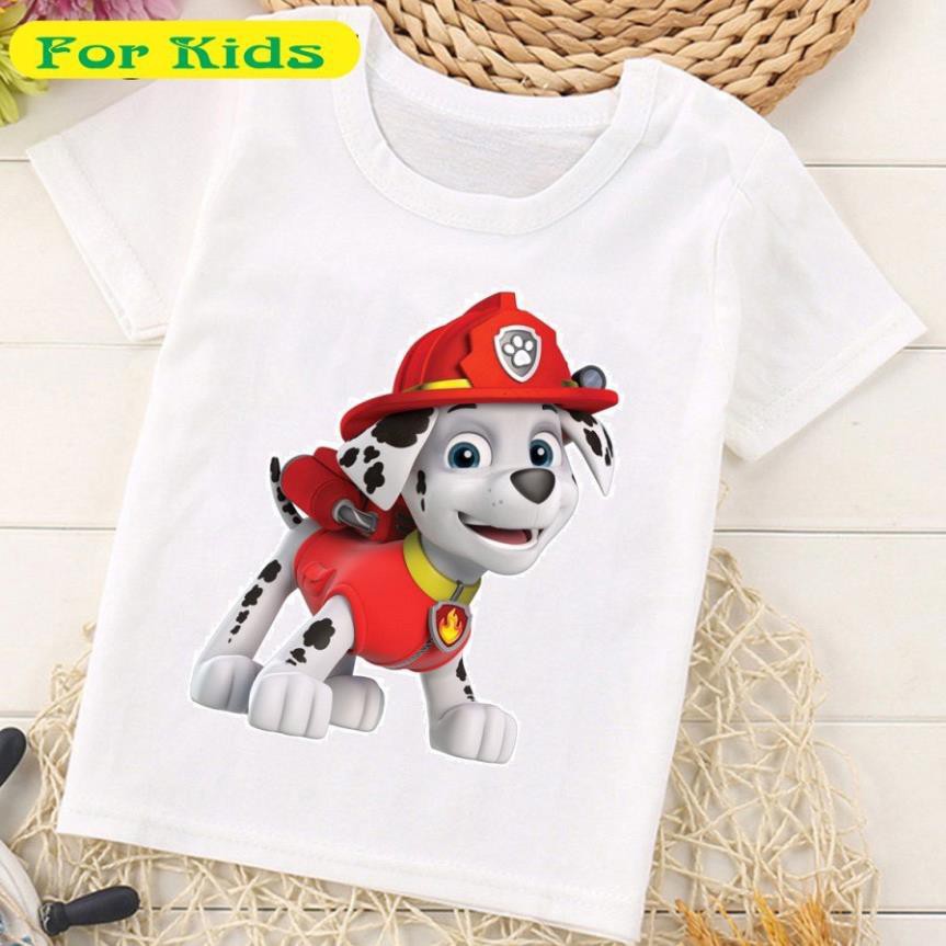 Áo thun đội chó cứu hộ trẻ em | Áo Paw Patrol tay ngắn cho bé trai | bé gái đẹp PA06