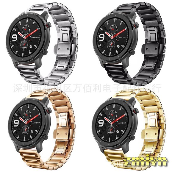 Dây đeo kim loại thép không gỉ cho Amazfit GTR 42mm 47mm