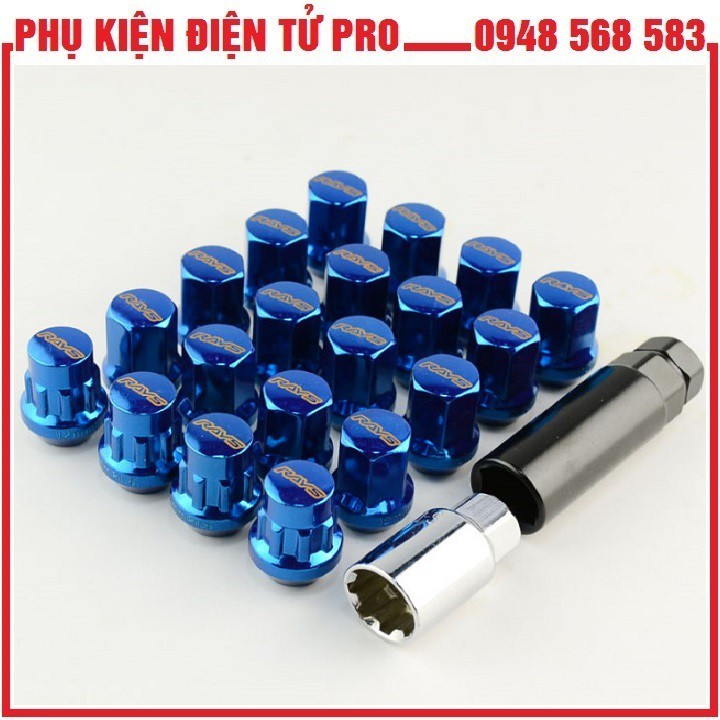 BỘ 20 ỐC CHỐNG TRỘM BÁNH XE Ô TÔ