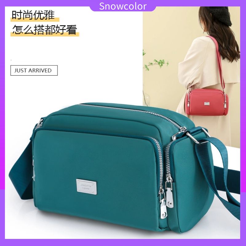 Túi Đeo Chéo Canvas Chống Thấm Nước Phong Cách Hàn Quốc Cho Nữ Beg Tangan Wanita Murah Cantik Beg Silang Perempuan
