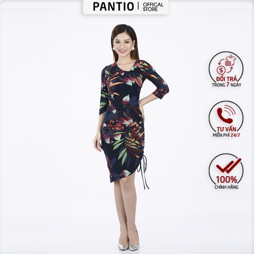 Đầm dệt kim hoạ tiết hoa FDD9031 - PANTIO