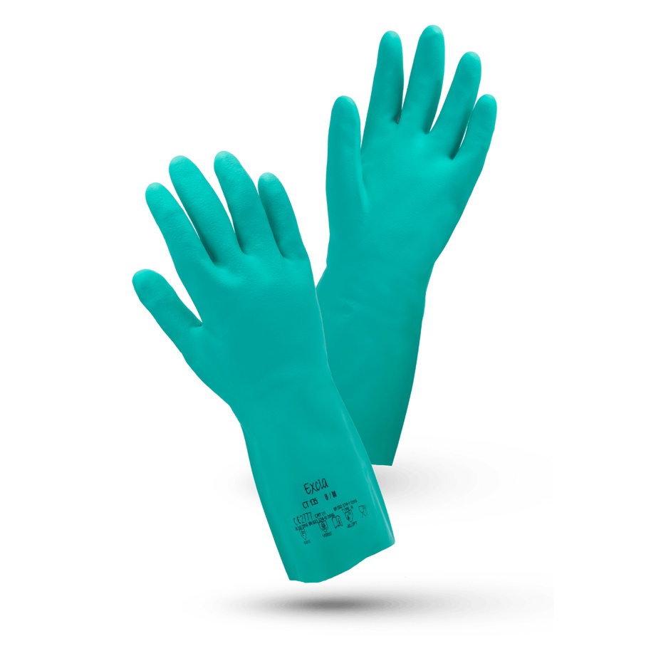 Găng Tay Chống Hoá Chất Excia CT 135 Bằng Cao Su Phủ Nitrile Siêu Bền