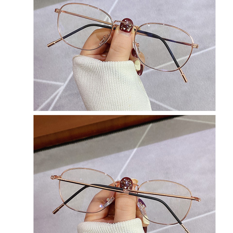 MATA MATA Mắt Kính Gọng Kim Loại Chống Ánh Sáng Xanh Thời Trang