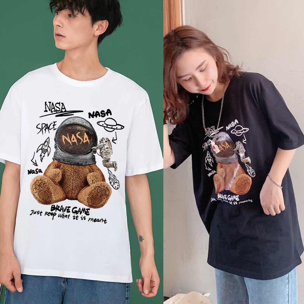 🌸Siêu Rẻ 💯  Áo thun tay lỡ gấu không gian nasa (unisex) oversize CHẤT ĐẸP CÓ FREESHIP | BigBuy360 - bigbuy360.vn