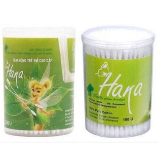 Tăm bông Hana lõi giấy đầu xoắn tròn cho bé (hộp 200 que)