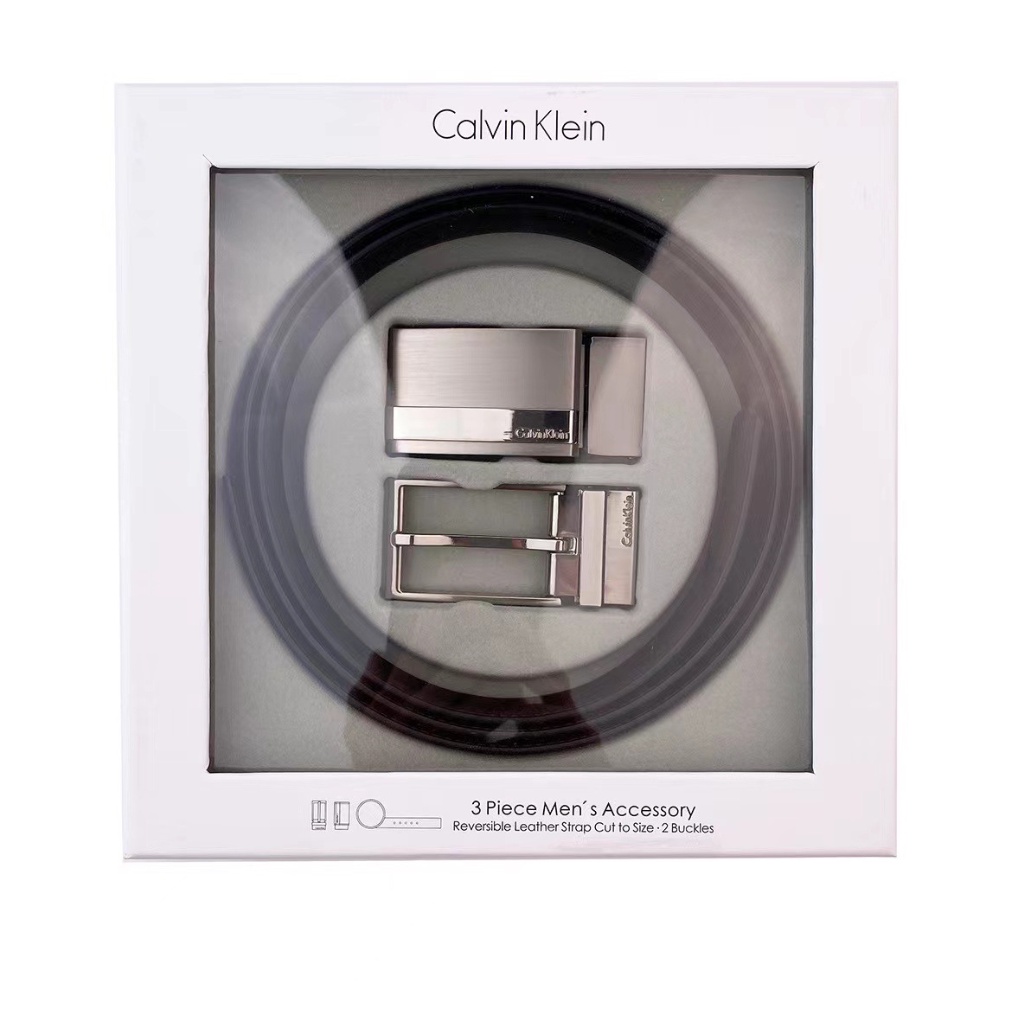 Thắt Lưng CK Fullbox Dây da kèm 2 mặt thắt lưng thay đổi