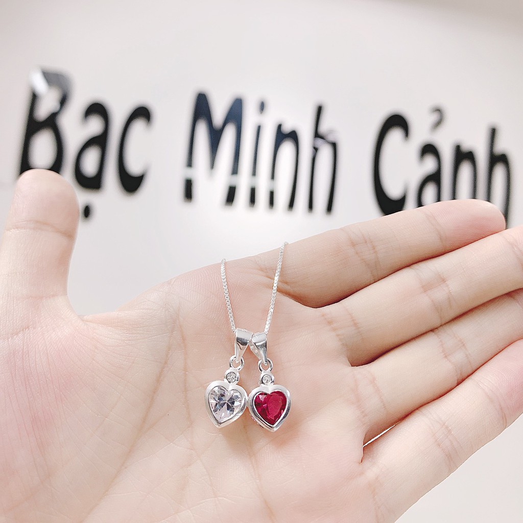 Dây Chuyền Bạc Trái Tim Thương Nhớ - Minh Canh Jewelry