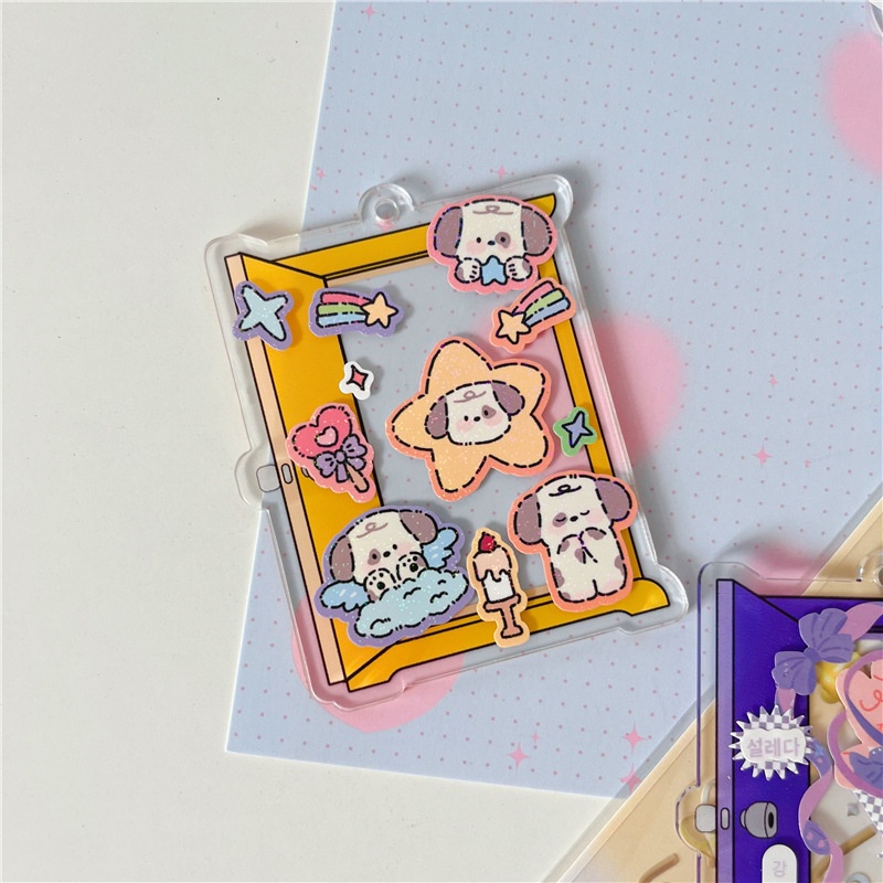 Peach Doraemon any door DIY pendant Acrylic key chain