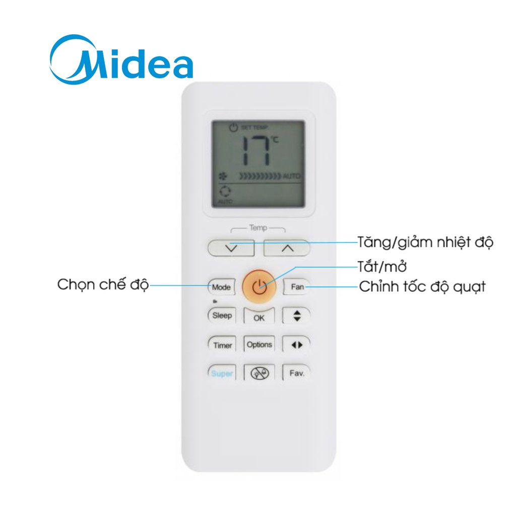 Combo 10 Điều khiển điều hoà MIDEA