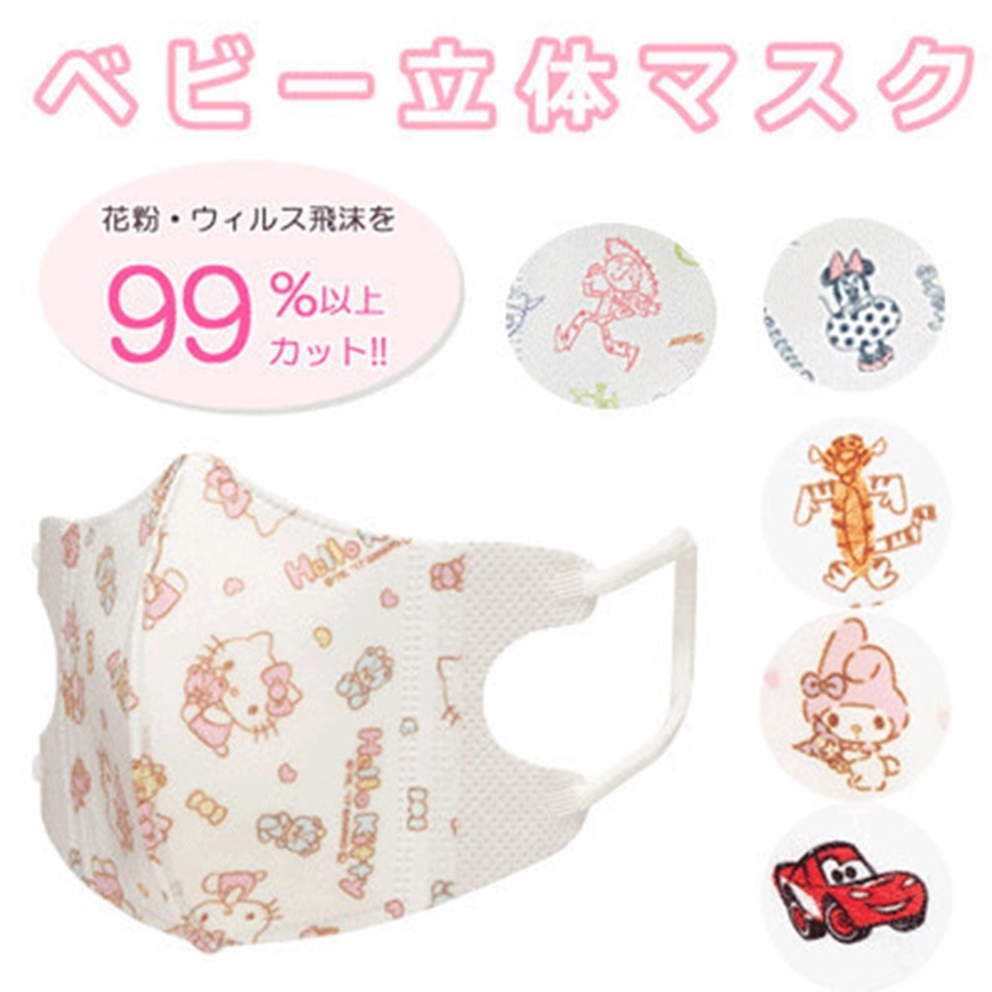 Khẩu trang Skater nội địa Nhật cho bé - Set 5 cái
