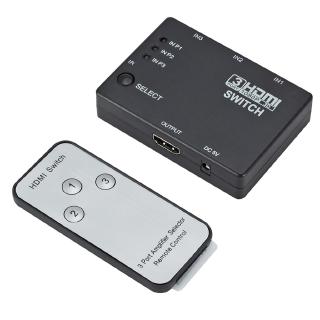 Switch HDMI 3 ngõ vào 1 ngõ ra tiện lợi cho tivi 1080P