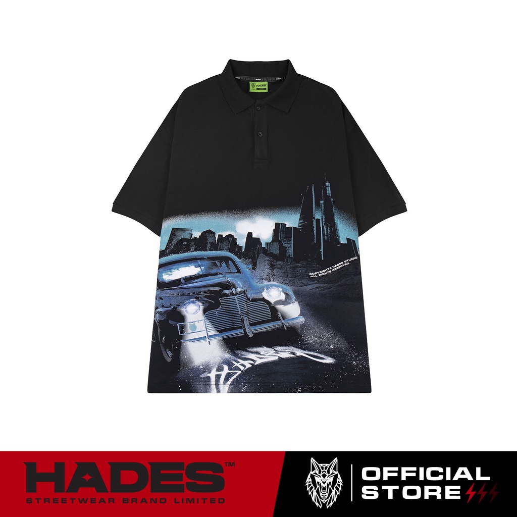 Áo Polo Tay Lỡ Unisex SUBURB Thun Cá Sấu - HADES Brand Chính Hãng