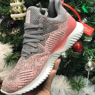 (Video cận cảnh) Giày thể thao Sneaker Alpha bounce Hồng xám