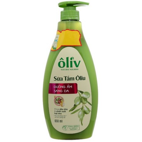 Sữa tắm Oliv de Purité By Prôvence tinh dầu oli dưỡng ẩm sáng da 650ml