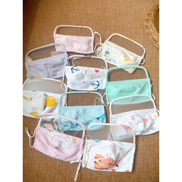 Khẩu Trang Xô Muslin Chống Giọt Bắn Cho Bé